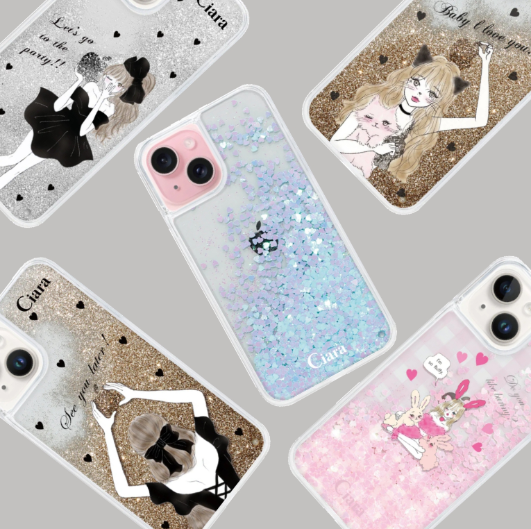 iPhone用 クリアケース ラメ入りデザイン ラメ入りの透明クリアなiPhone12ケースがおしゃれ！おすすめ商品を紹介