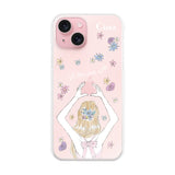 iPhone15 ハイブリッド クリアケース バックショット ピンク