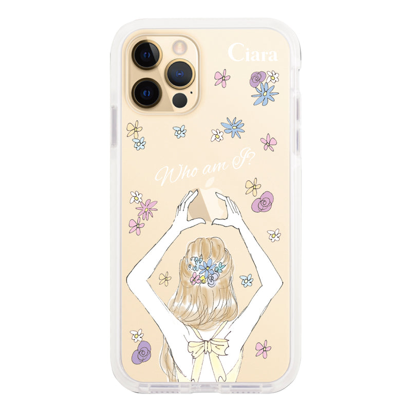 iPhoneケース クッションバンパー 耐衝撃クリアケース バックショット