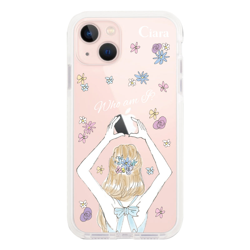 iPhoneケース クッションバンパー 耐衝撃クリアケース バックショット