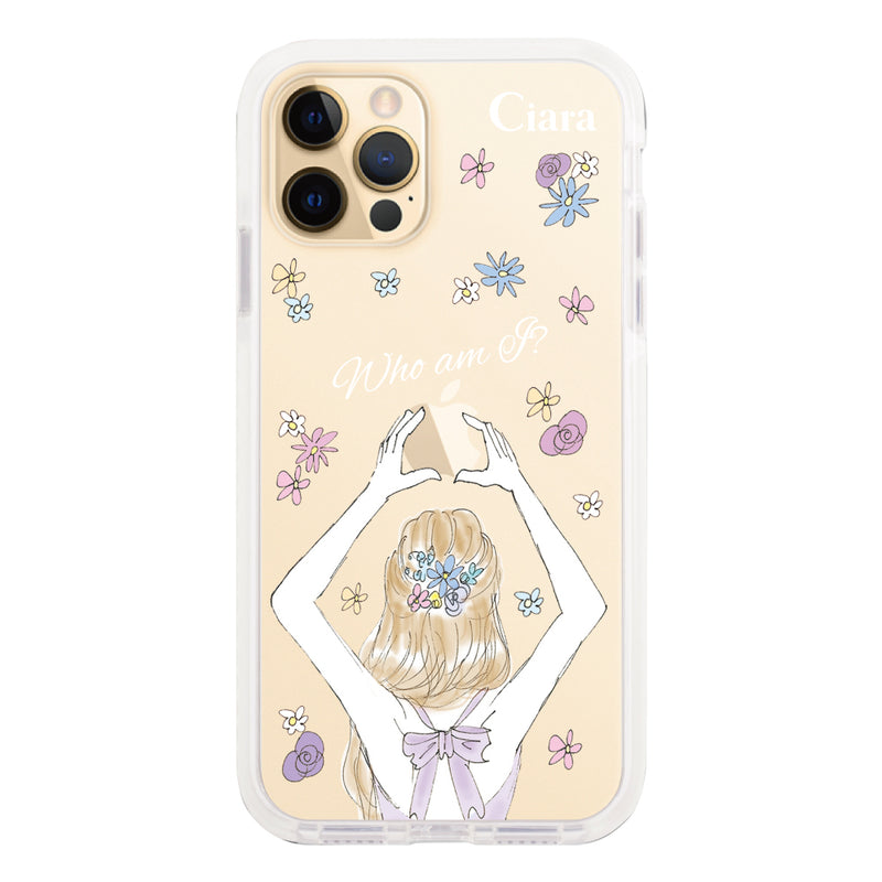 iPhoneケース クッションバンパー 耐衝撃クリアケース バックショット