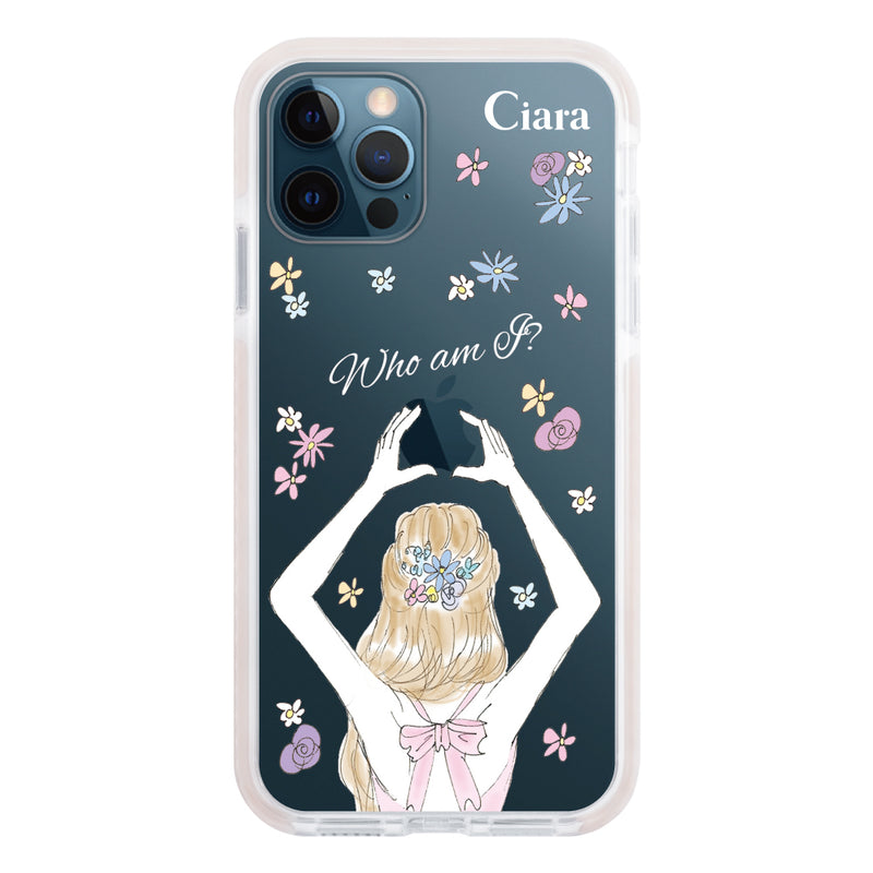 iPhoneケース クッションバンパー 耐衝撃クリアケース バックショット