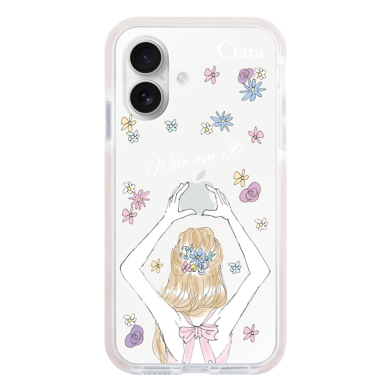 iPhoneケース クッションバンパー 耐衝撃クリアケース バックショット