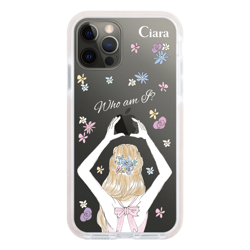 iPhoneケース クッションバンパー 耐衝撃クリアケース バックショット