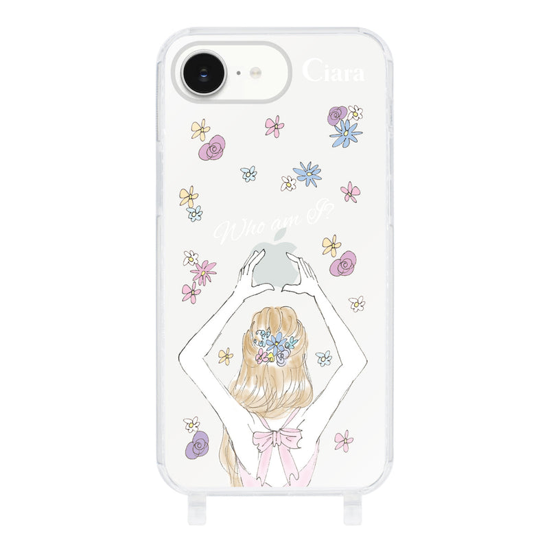 iPhoneケース  ストラップクリアケース バックショット