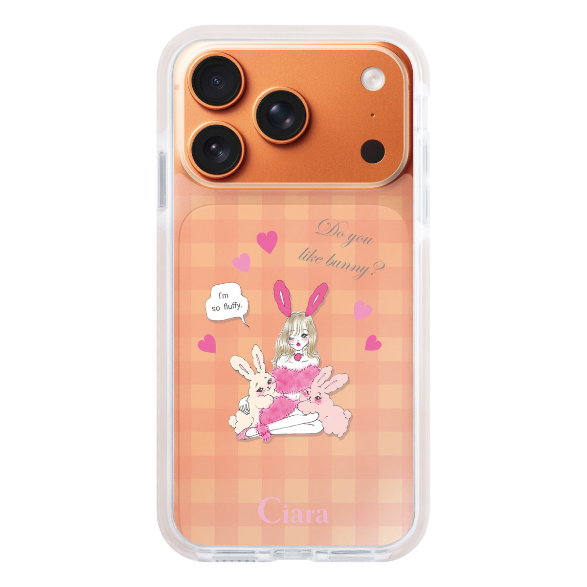 iPhoneケース】 クッションバンパー BUNNY&GIRL(バニーガール