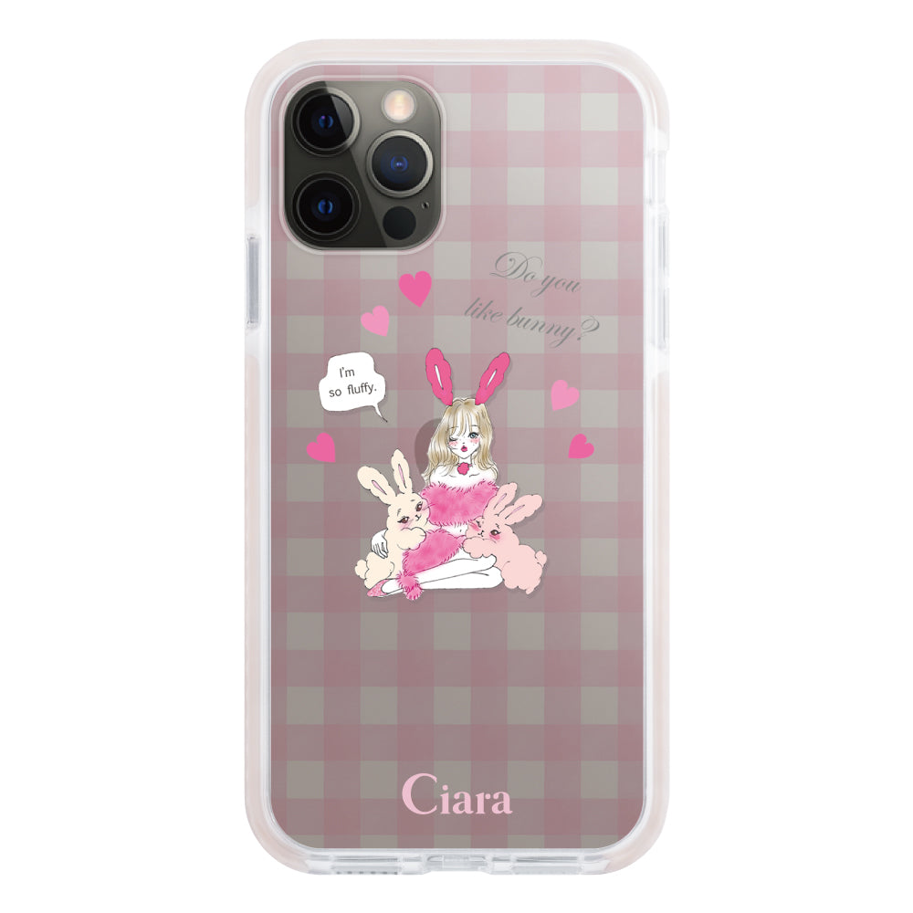 iPhoneケース】 クッションバンパー BUNNY&GIRL(バニーガール
