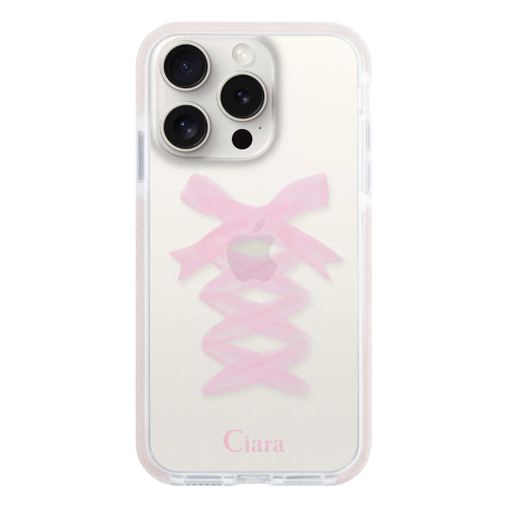iPhoneケース】 クッションバンパー LACE UP RIBBON(レースアップ