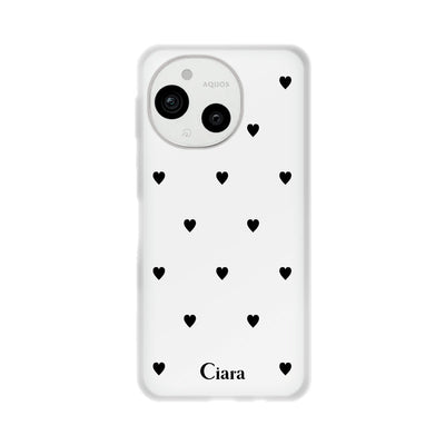 AQUOSケース クリアケース スウィートハート