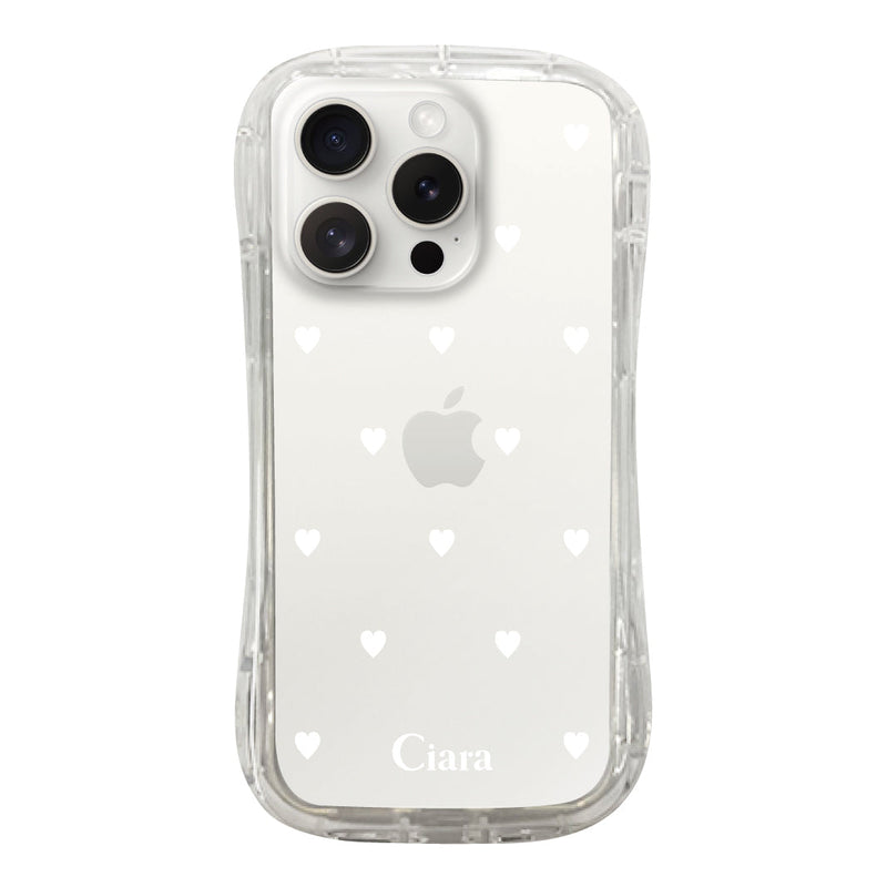 iPhoneケース TPUグリップ クリアケース スウィートハート