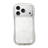 iPhone17Pro TPUグリップ クリアケース スウィートハート ホワイト