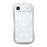 iPhoneAir TPUグリップ クリアケース スウィートハート ホワイト