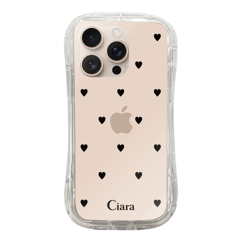 iPhoneケース TPUグリップ クリアケース スウィートハート