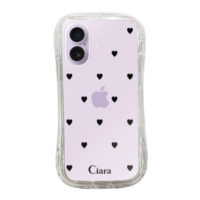iPhoneケース TPUグリップ クリアケース スウィートハート