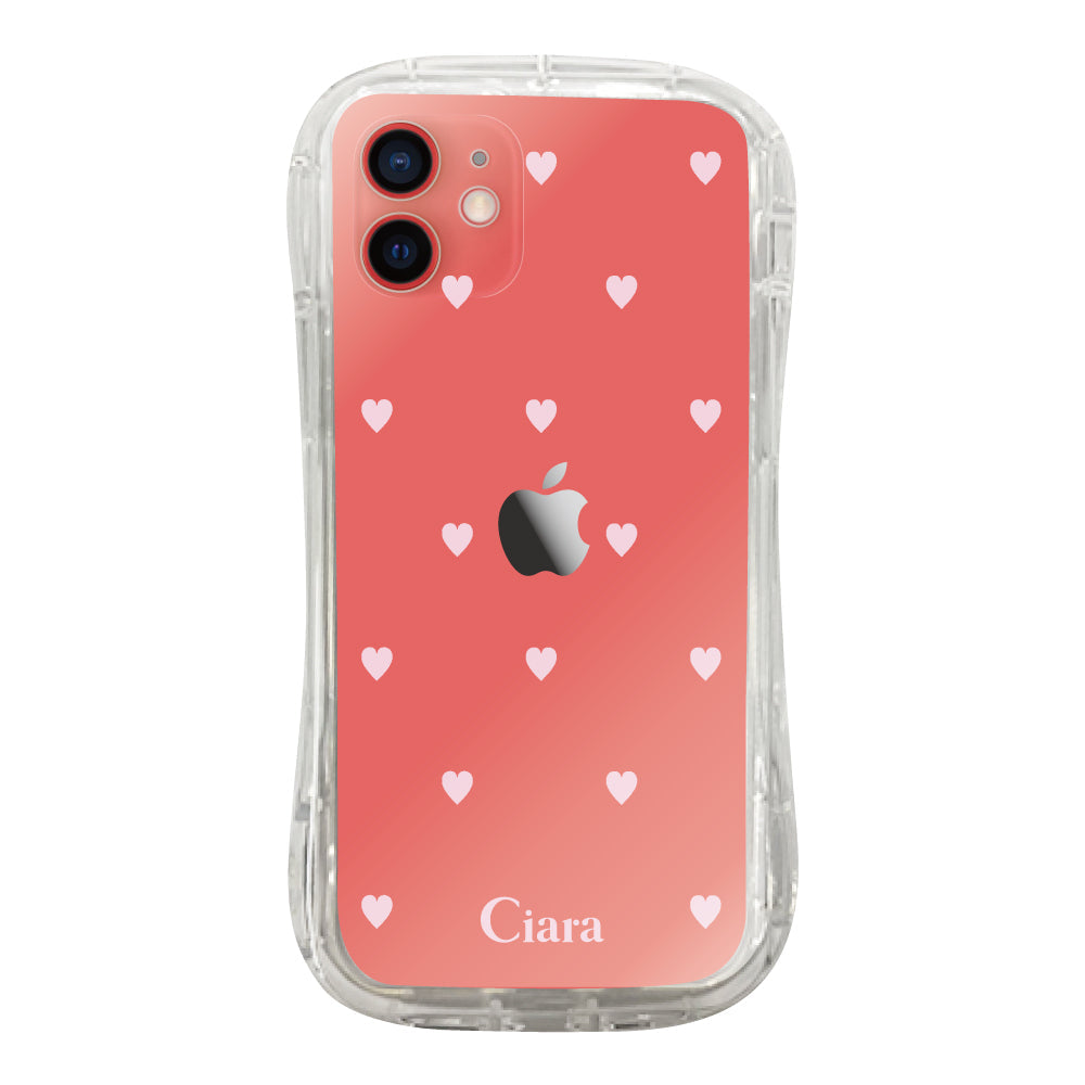 iPhoneケース TPUグリップ クリアケース スウィートハート