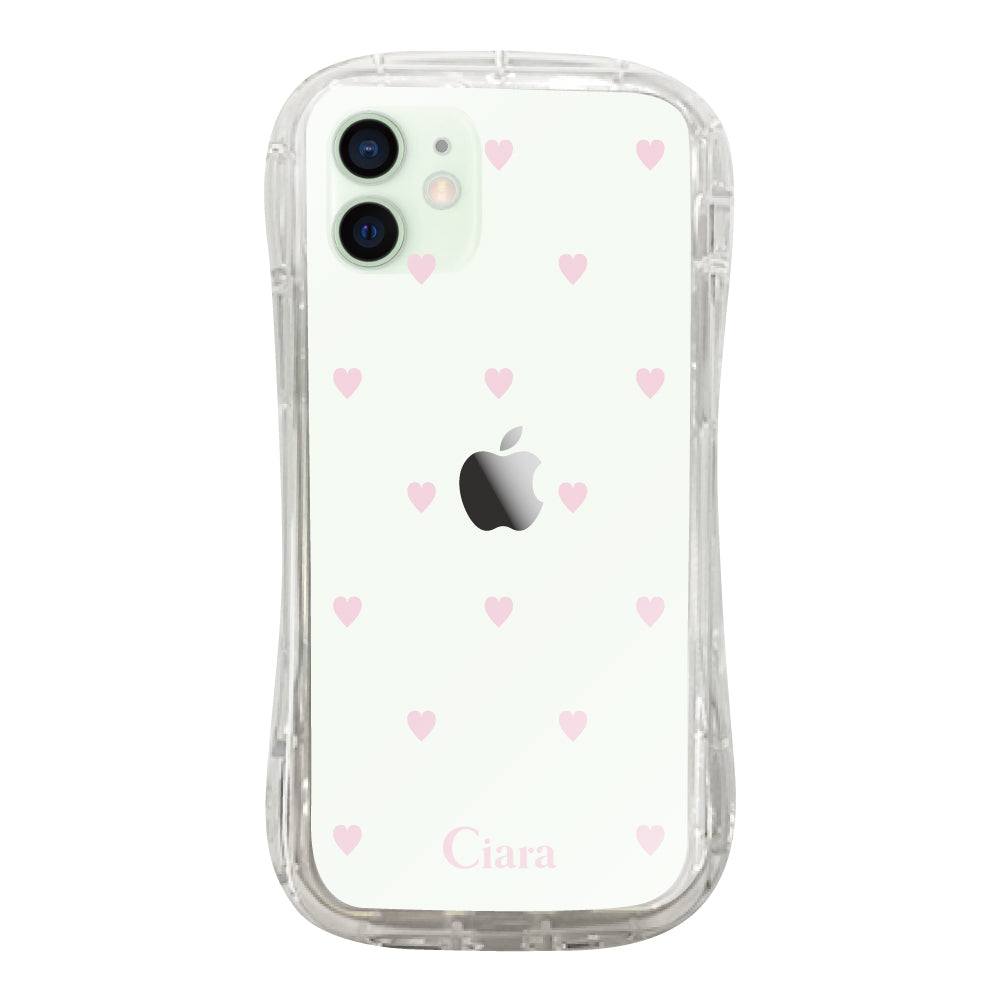 iPhoneケース TPUグリップ クリアケース スウィートハート