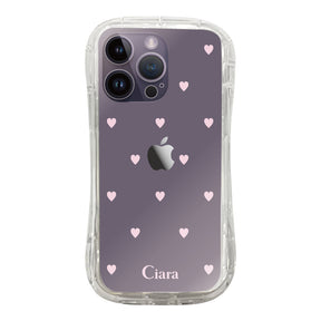 iPhoneケース TPUグリップ クリアケース スウィートハート