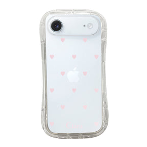 iPhoneAir TPUグリップ クリアケース スウィートハート ピンク