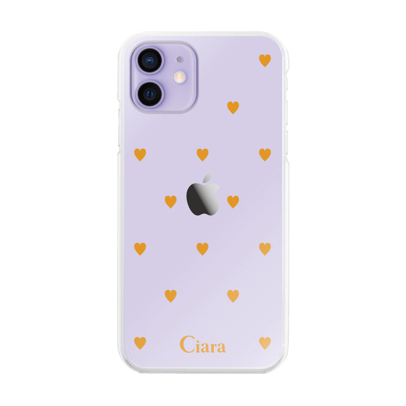 iPhoneケース ハイブリッド クリアケース カラーハート