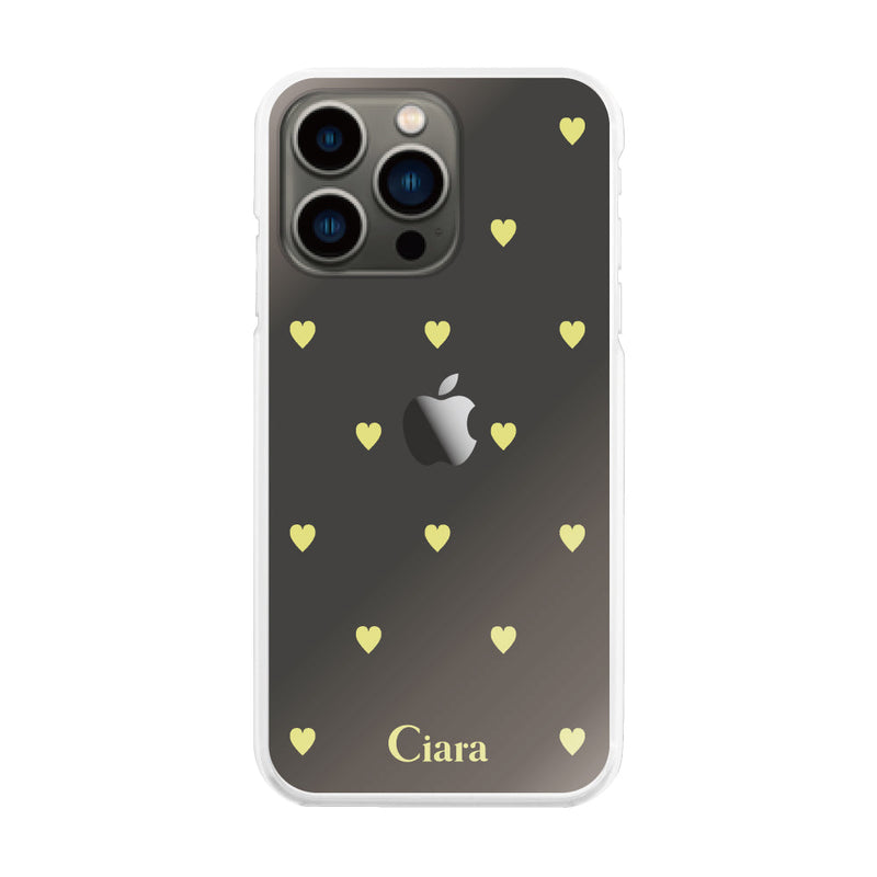 iPhoneケース ハイブリッド クリアケース カラーハート