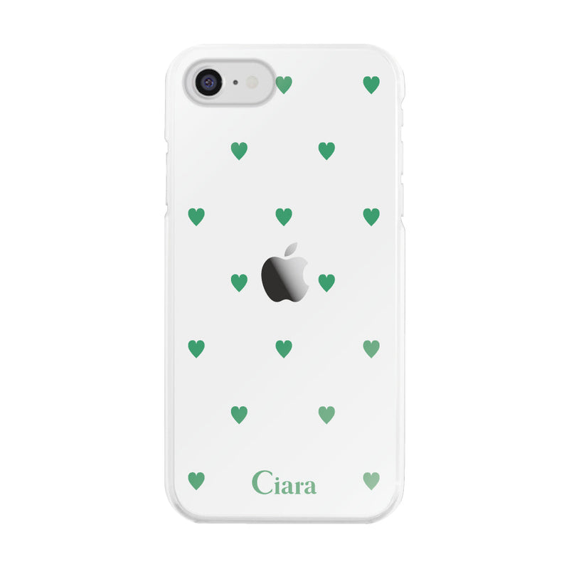 iPhoneケース ハイブリッド クリアケース カラーハート