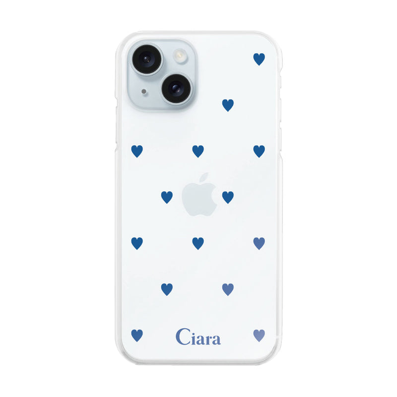 iPhoneケース ハイブリッド クリアケース カラーハート