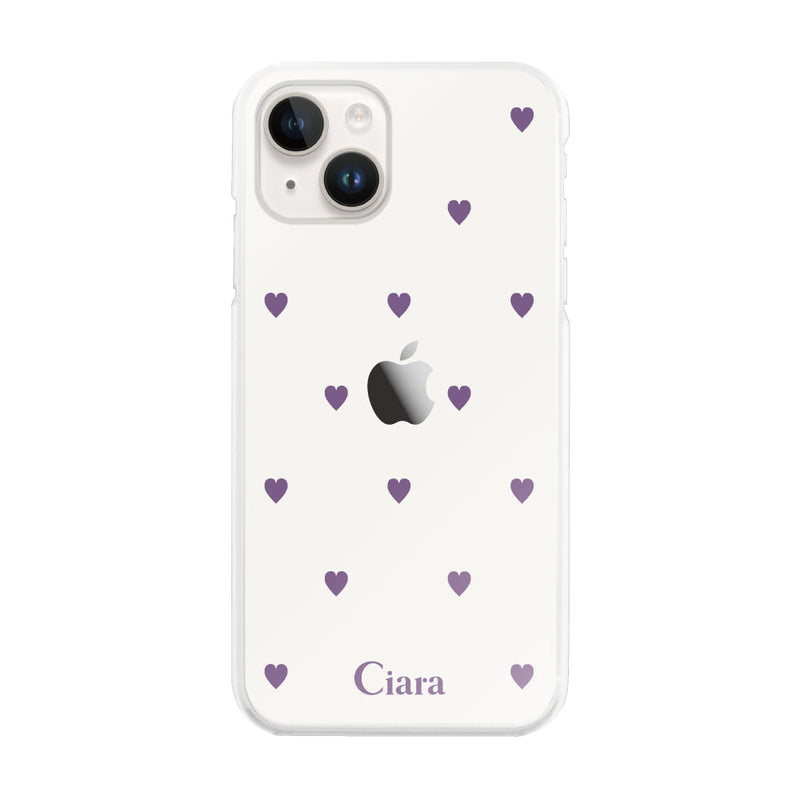 iPhoneケース ハイブリッド クリアケース カラーハート