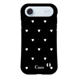 iPhoneAir グリップ 耐衝撃ケース スウィートハート ブラック
