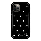 iPhoneX/XS グリップ 耐衝撃ケース スウィートハート ブラック