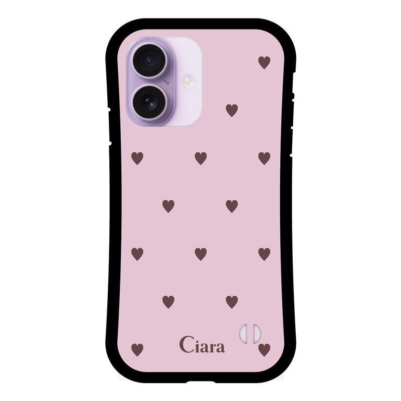 iPhoneケース グリップ 耐衝撃ケース スウィートハート