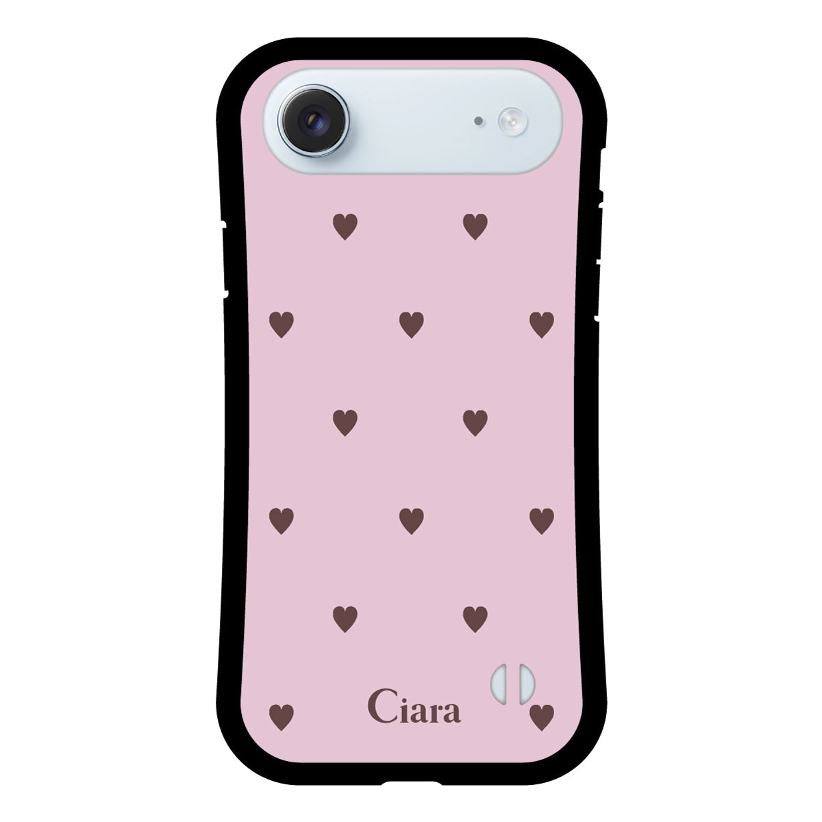 iPhoneAir グリップ 耐衝撃ケース スウィートハート ピンク