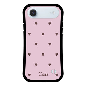 iPhoneAir グリップ 耐衝撃ケース スウィートハート ピンク
