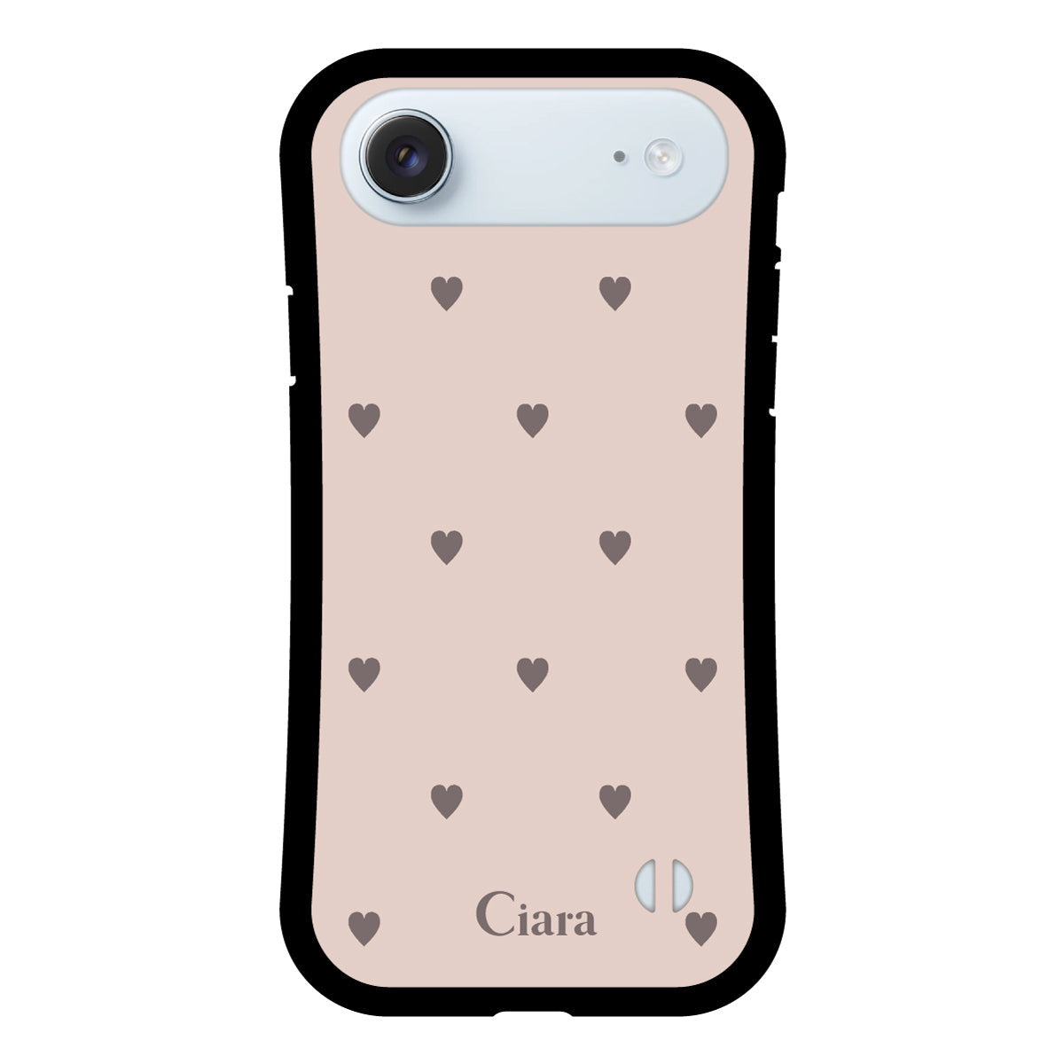 iPhoneAir グリップ 耐衝撃ケース スウィートハート ベージュ