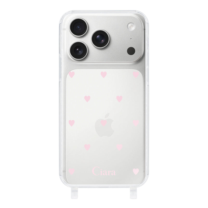 iPhoneケース  ストラップクリアケース スウィートハート