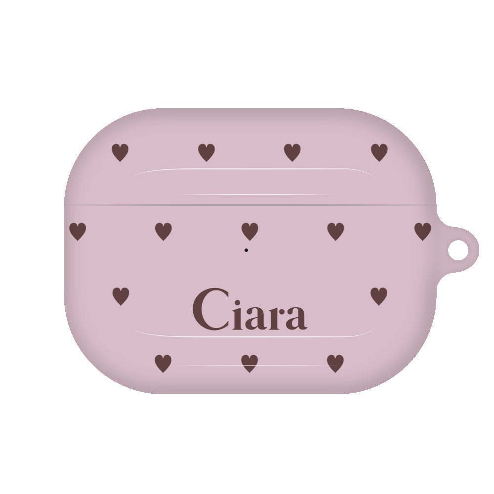 AirpodsProケース ハード スウィートハート ピンク