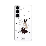 GalaxyS26 クリアケース ブラックバニー クリア