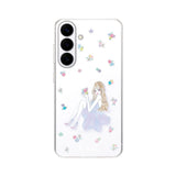 GalaxyS26 クリアケース ラベンダーガール クリア