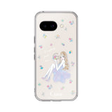 GooglePixel9a クリアケース ラベンダーガール クリア