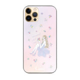 iPhone11Pro ガラス 強化ガラスケース ラベンダーガール ピンク