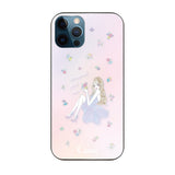 iPhone12ProMax ガラス 強化ガラスケース ラベンダーガール ピンク