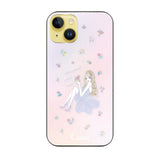 iPhone14Plus ガラス 強化ガラスケース ラベンダーガール ピンク
