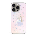 iPhone15Pro ガラス 強化ガラスケース ラベンダーガール ピンク