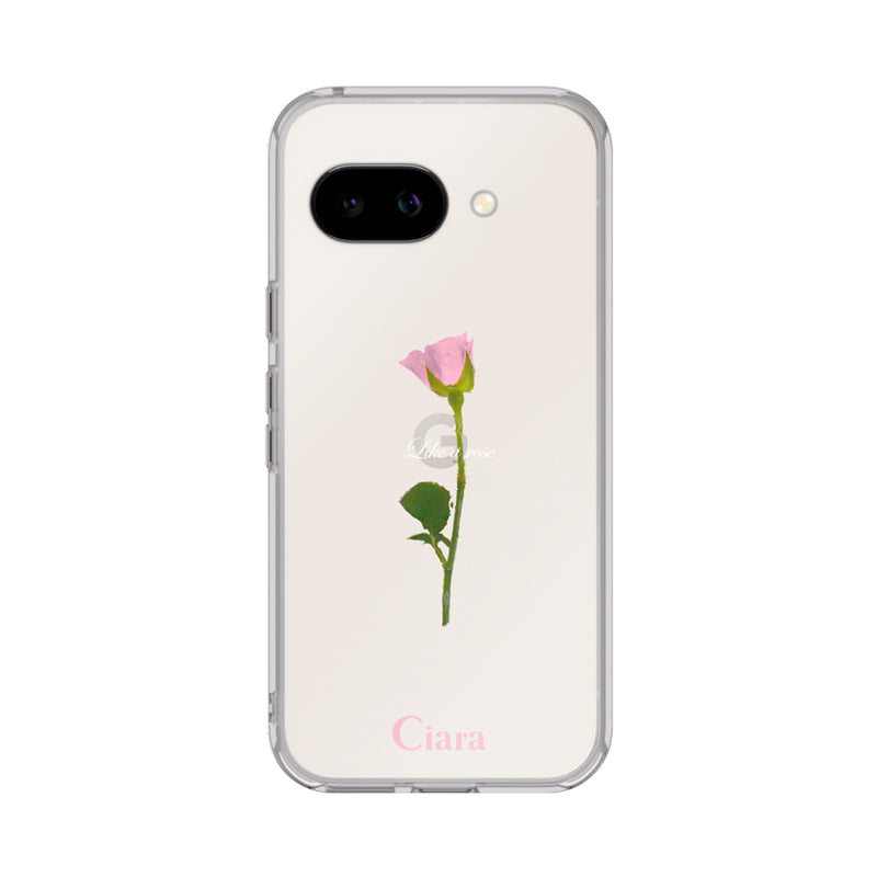 GooglePixelケース クリアケース ウォーターローズ