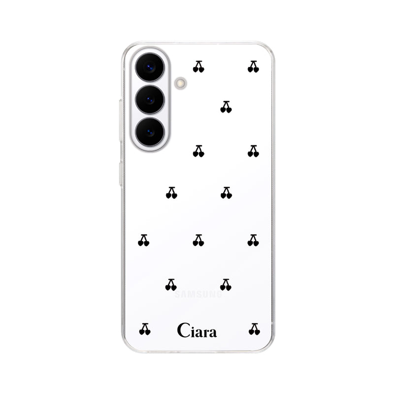 Galaxyケース クリアケース タイニーチェリー