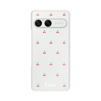 Xperiaケース クリアケース タイニーチェリー