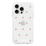 iPhone16ProMax クッションバンパー 耐衝撃クリアケース タイニーチェリー レッド