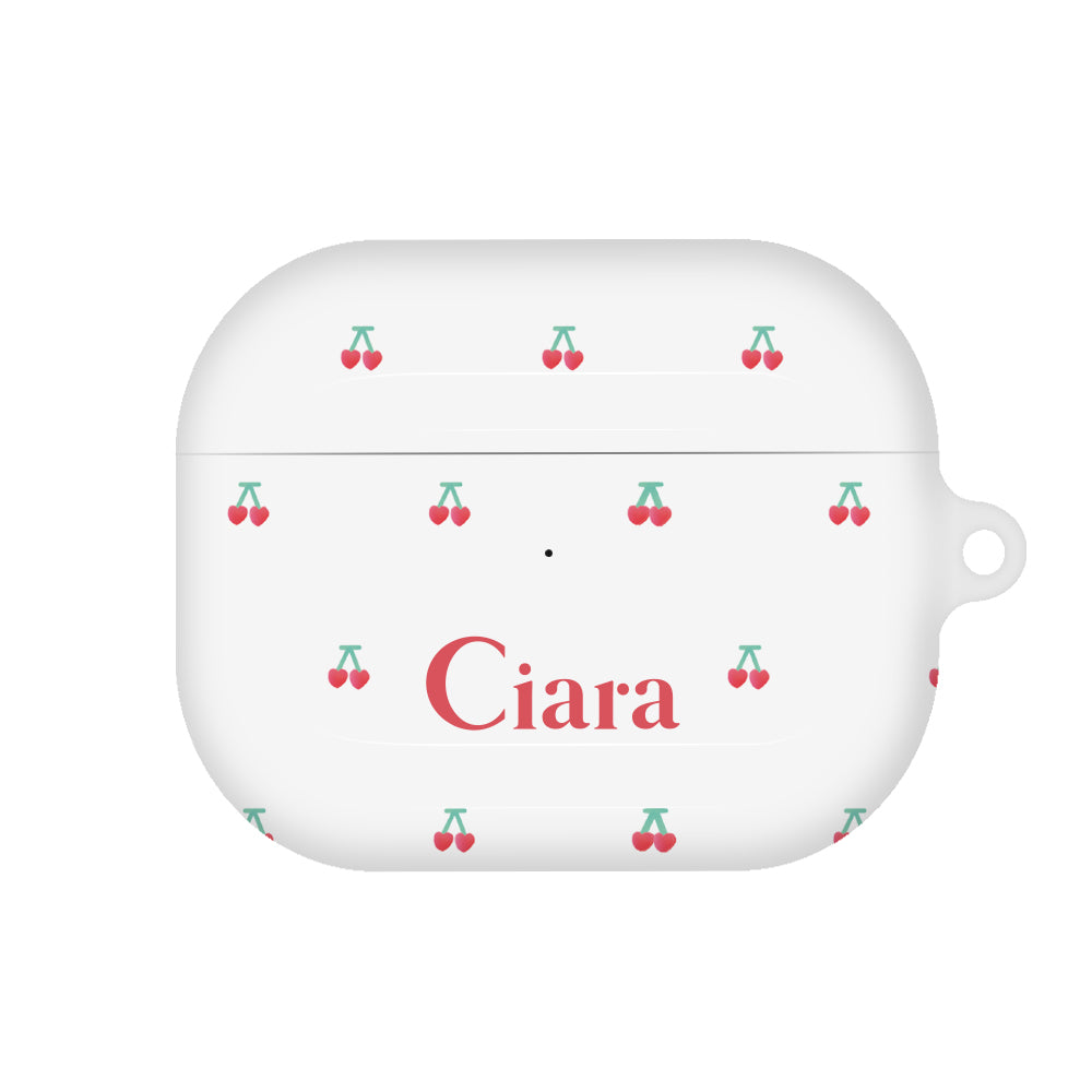 Airpods(第3世代)ケース ハード タイニーチェリー ホワイト