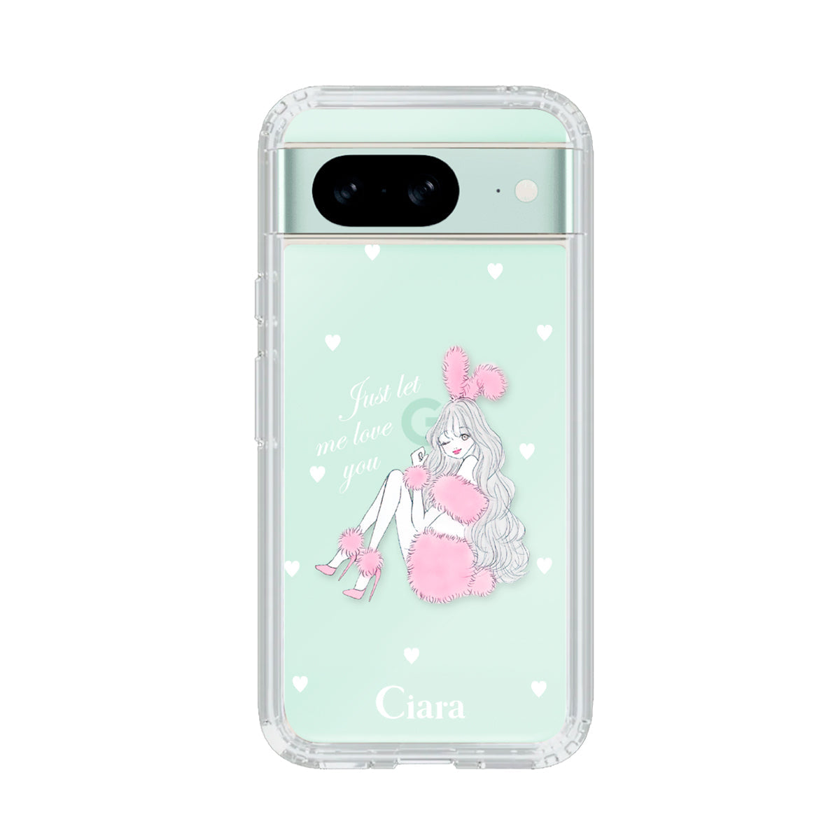 GooglePixelケース】 クリア PINK BUNNY(ピンクバニー) | スマホケース