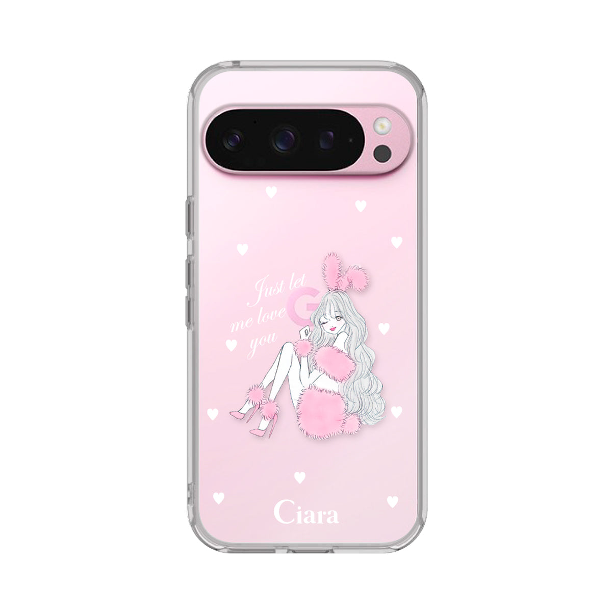 GooglePixelケース】 クリア PINK BUNNY(ピンクバニー) | スマホケース