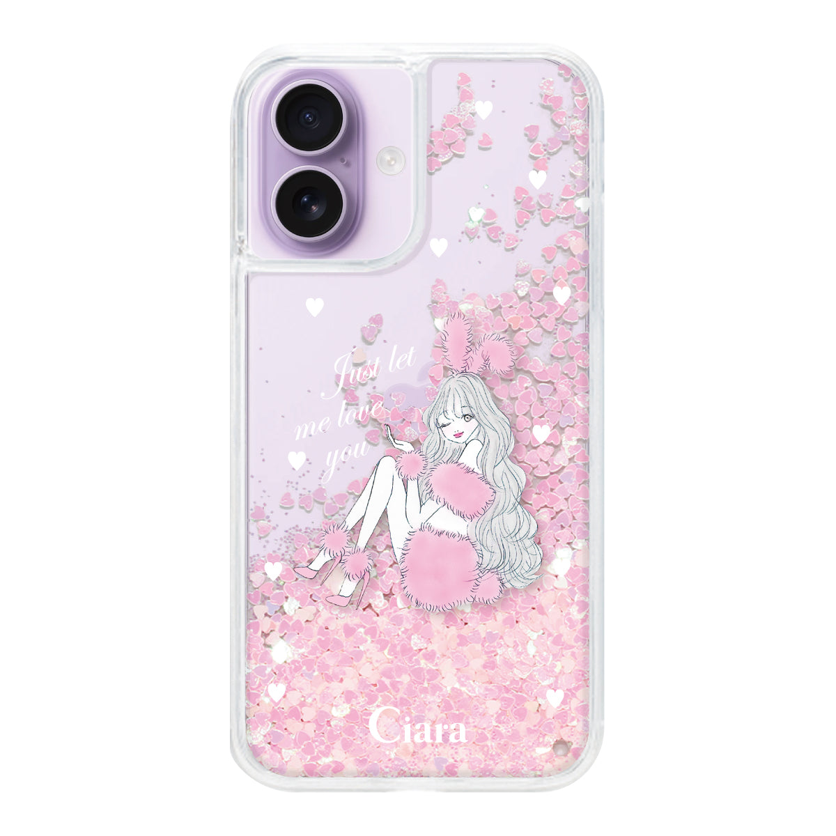 iPhoneケース】 グリッター PINK BUNNY(ピンクバニー) | スマホケース